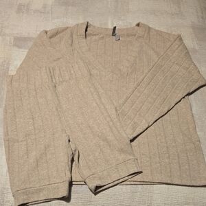 ASOS Women'ss Beige V-Neck Sweater